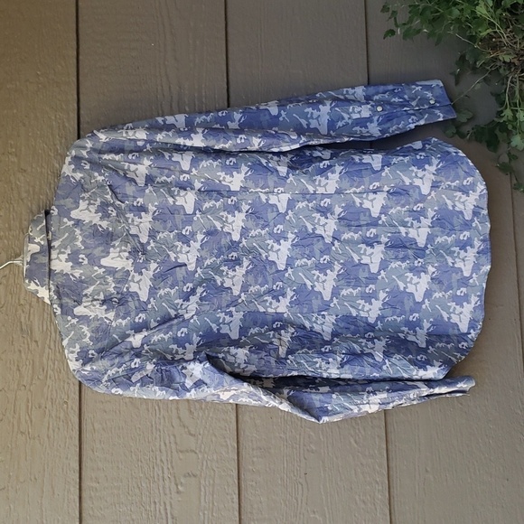 ELEVENTY Camo Western Snap Sport Shirt NWOT - Picture 10 of 11